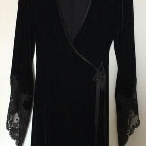 Victorias Secret velvet and lace robe